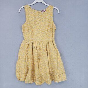 Juicy Couture Yellow Floral Mini Dress